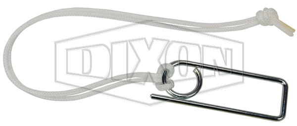 Lanyard with Clip for Boss-Lock Couplings